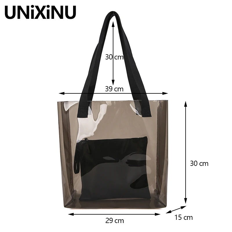 Clear Tote Bag With Inner Pouch