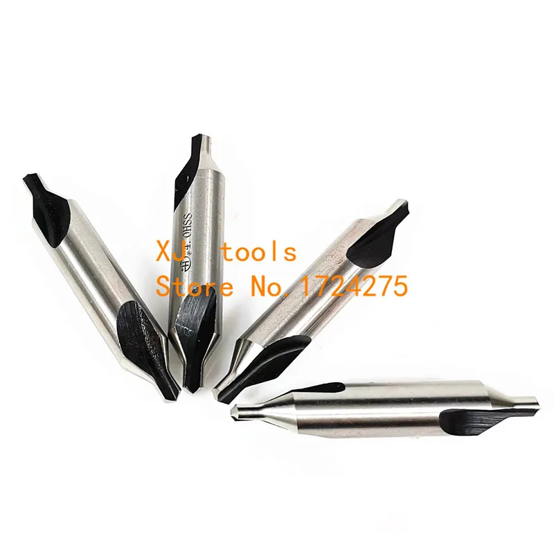 새로운 10개/세트 1mm 2mm 3mm 4mm 5mm 6mm HSS 센터 드릴 60도 복합 카운터싱크 각도 비트 팁 세트 공구