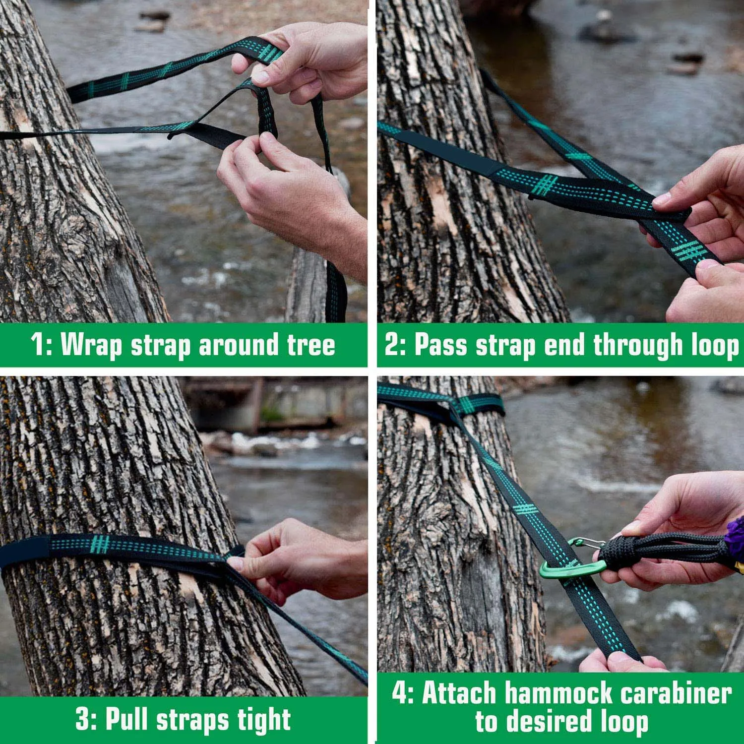 Hammock Straps Camping Accessories Hammock Rope Hammock Fittings 280cm Heavy Duty Hammock Strap Tree Hanging Belt High Load-Bearing Outdoor Camping Clothesline Outdoor Hammock straps