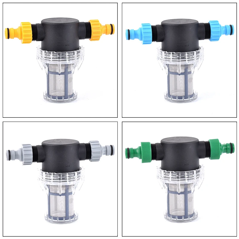 Garden Watering Filter Agriculture Irrigation Water Pipe Quick Connector Impurity Prefilter Car Washing Water Pump Strainer 3/4"