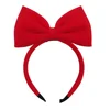 Cute Girls Red Big Bow Headband Snow White Cosplay Props Headwear for Kids Head Hoop Pirncess Headband Hair Aceessories 1