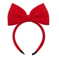 Cute Girls Red Big Bow Headband Snow White Cosplay Props Headwear for Kids Head Hoop Pirncess Headband Hair Aceessories 1