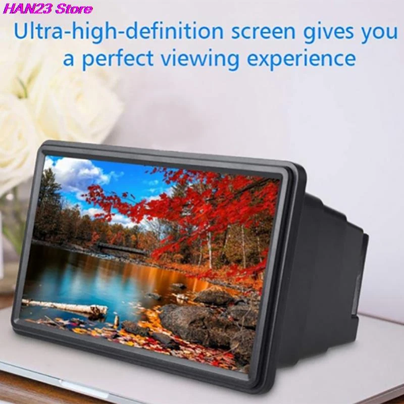 Mobile Phone 3D Screen Magnifier Smartphone Magnifying Glass Enlarger Screen 3D Movie Video Cell Phone Screen Amplifier mobile holder for hand