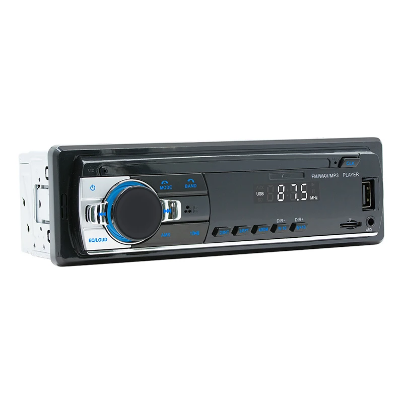 Car MP3 Player USB Card Radio Intelligent Bluetooth Lossless Music Car Portable Hands Free Call Wiring Protection FM Player