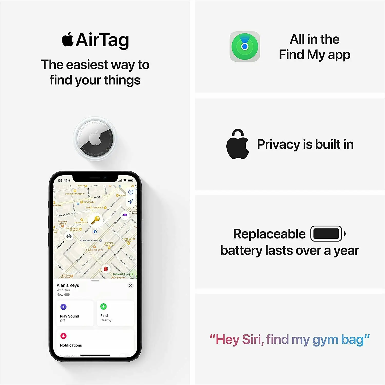 Apple AirTag Anti Lost Tracker Anti Lose Tracker GPS Locator Key Finder Item Locator Key Chain Locator Anti Lost Locator