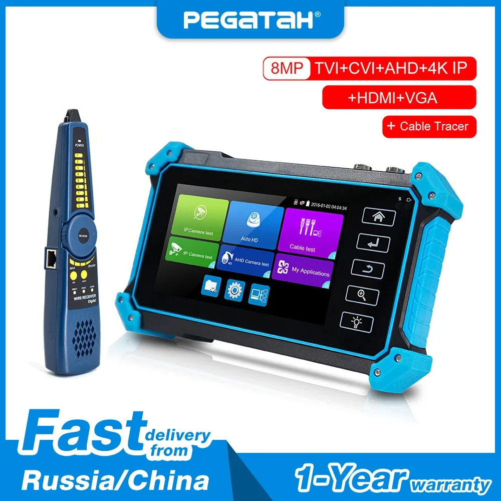 Ip Cctv Tester Camera Ahd Cvi Tvi Sdi 5 Pollici Touch 4K Hdmi Vga Input Security Poe Ipc Tester Cftv Mini Monitor Portatile Tester