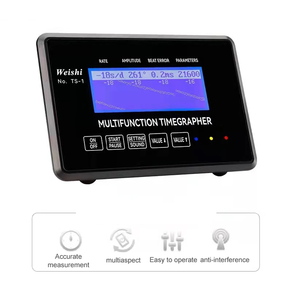 Weishi 100240v Mechanical Watch Timegrapher Rate Deviation Amplitude