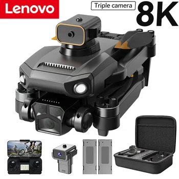 Lenovo-Drone professionnel P8 Pro 8K, caméra double HD 8K, moteur sans balais 5G, quadrirotor pliable, jouets cadeaux, 5000m