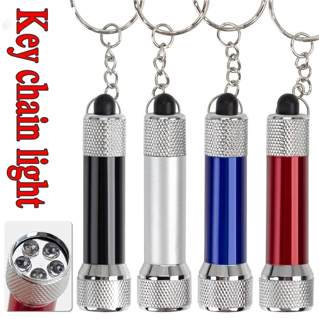 Mini Keychain LED Flashlight Pocket Emergency Light Small Torch Keychain Light Aluminum Alloy Key Chain Light Mini Flashlight