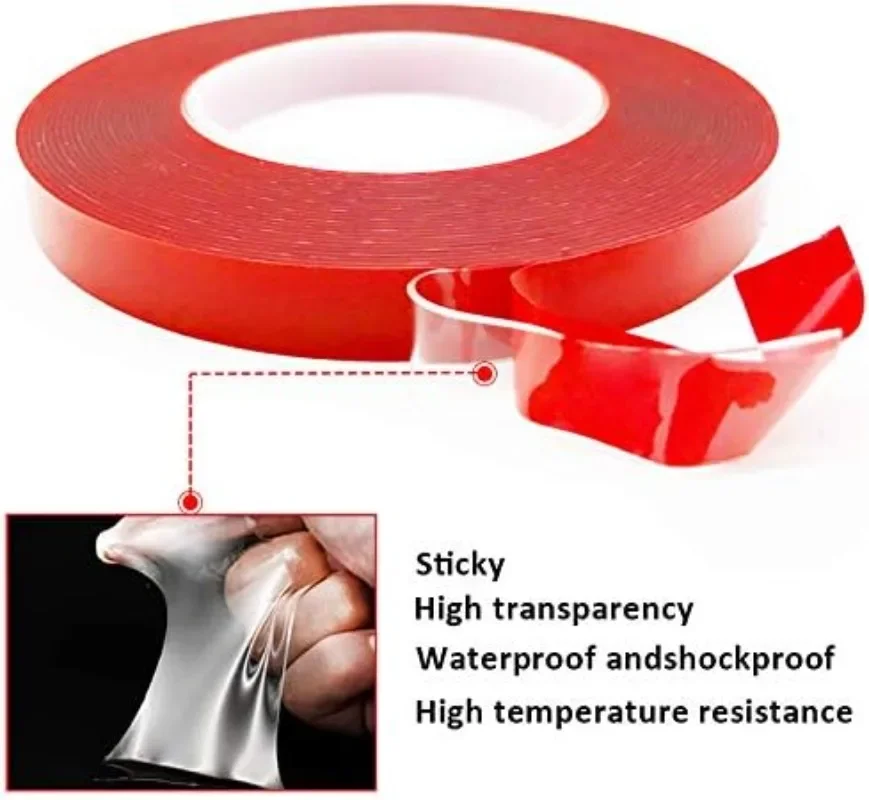 6/3M Ultra-strong Double Sided Adhesive Tape Acrylic Foam Transparent No Traces Reusable Waterproof Wall Fixed Stickers