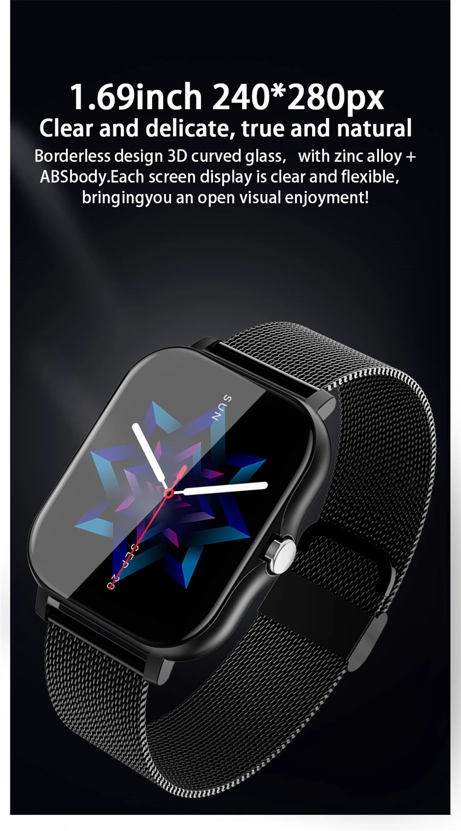 2022 New Smart Watch Men Full Touch Screen Sport Fitness Watch IP67 Waterproof Bluetooth call For Android ios smartwatch Men+Box