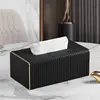 Exquisite Streak European Style Leather Tissue Box, High Quality, Hotel, Living Room, Bathroom, Home Decor, New 4