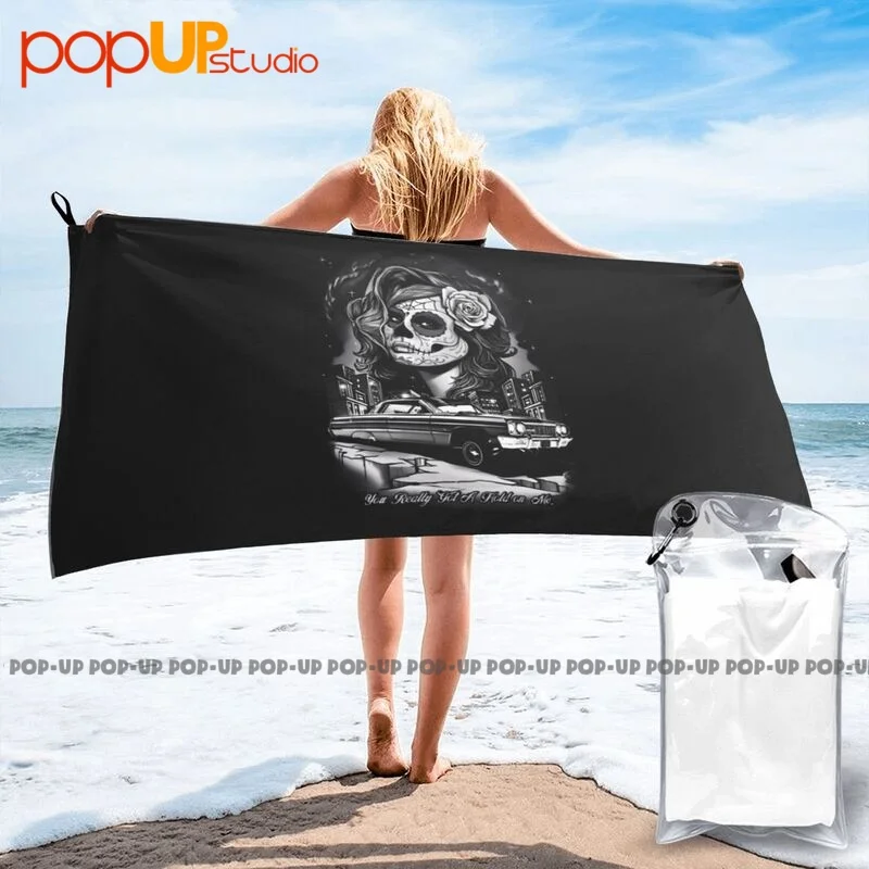 Low Rider Chicano Art Impala Quick Dry Towel Soft Outdoor Bath Towel Good Quality