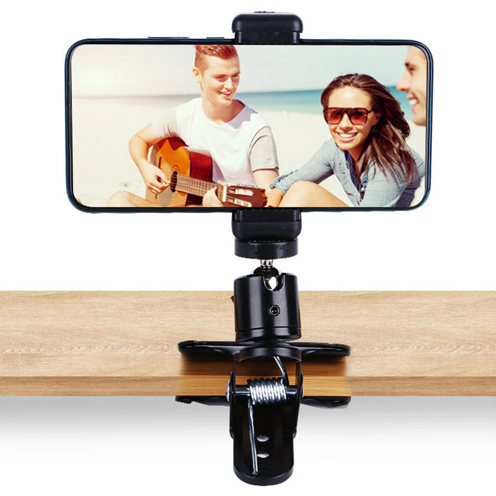 Mobile Phone Holder Stand Adjustable Angle Guitar Head Phone Holder Cell Phone Stand Clamp Musical Instrument Accessories