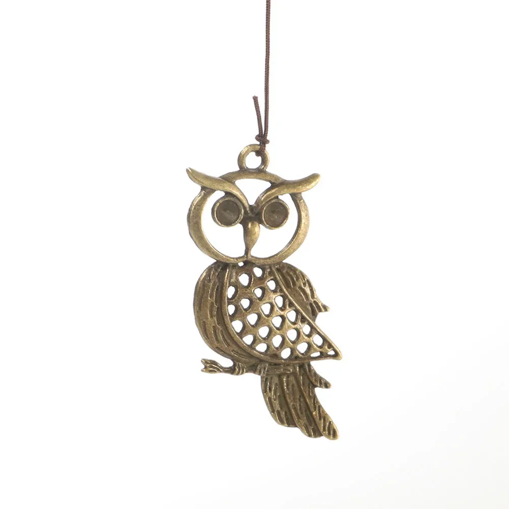 1pc Owl Wind Chime Metal for Porch Patio Garden Outdoor Garden Ornament Owl Wind Chime Crafts