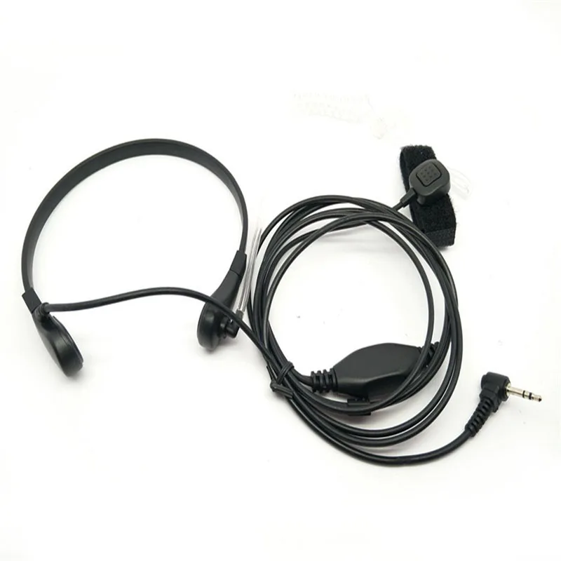 Throat Vibration 1 Pin 2.5mm Finger PTT Mic Air Tube Headset Microphone for Motorola Talkabout MH230R T3 T4 T60 T80 MR350R Radio