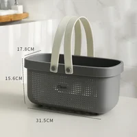Plastic Storage Baskets with Handles, Shower Caddy Shelf Organizers Basket for Bathroom, Kitchen, Dorm Room basket Bathroom 6