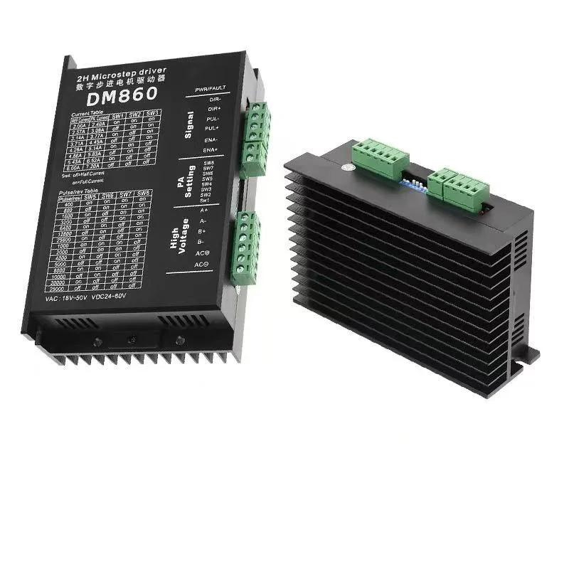 DMA860H DM860H 마이크로스텝 드라이버 고토크 2상 7.8A 스테퍼 모터 드라이버 (Nema34 호환, AC 18-80V/DC 24-110V)