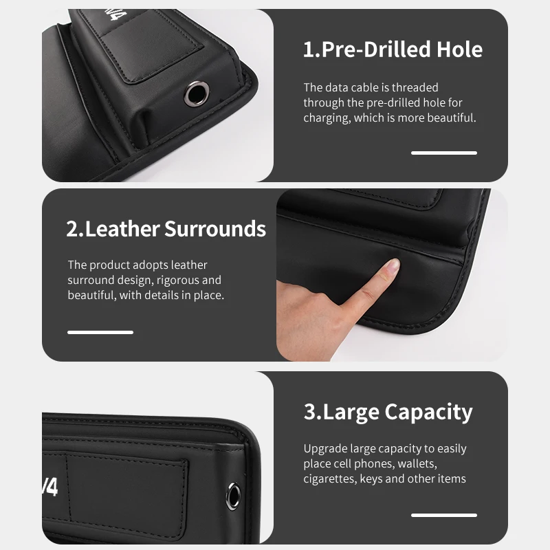 For Toyota Car Seat Gap Pocket Storage Box Phone Holder Accessories RAV4 20 30 XA30 2007 2009 2010 2011 2012 2013 2006