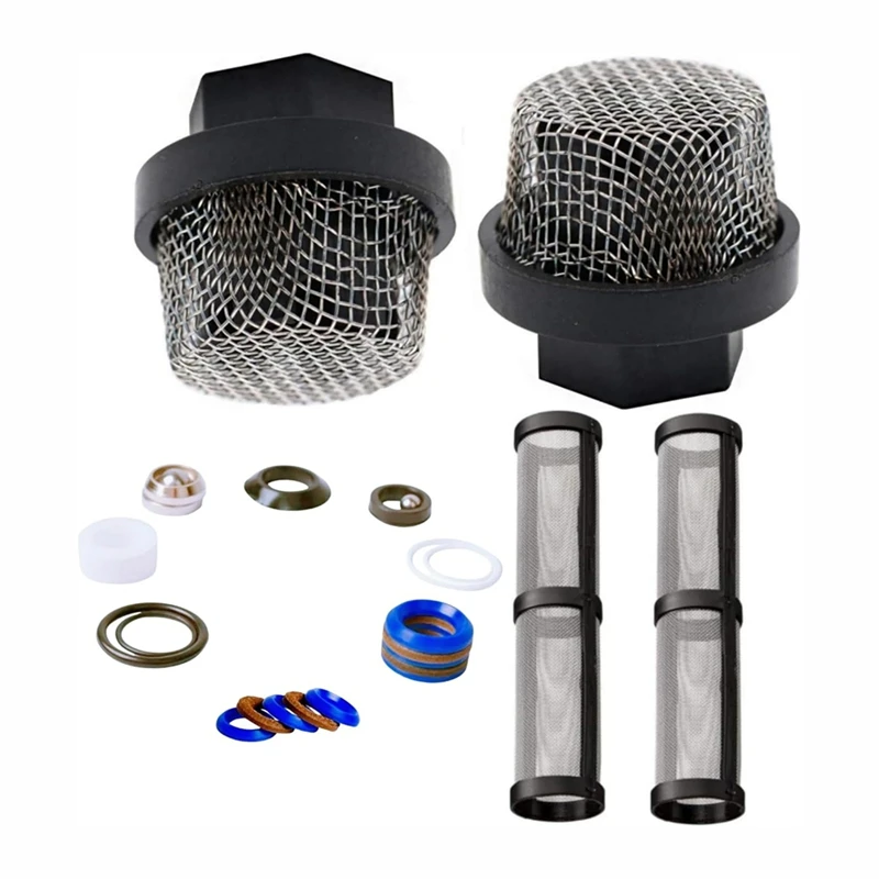A63X-244194 Pump Repair Packing Kit & 246385 7/8In UNF Inlet Strainer Screen & 246384 Pump Manifold Strainer Replacement Kit