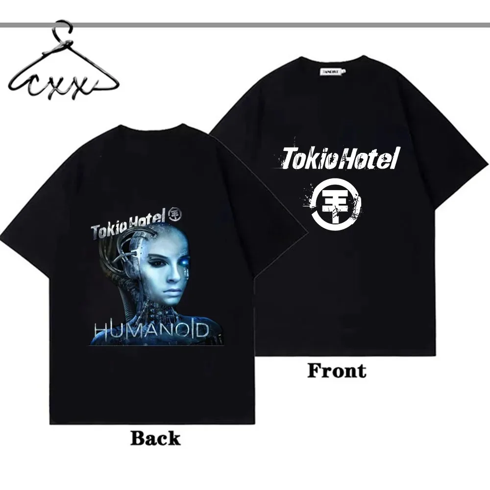 

Tokio Hotel Plus Size Cheap Men T Shirt for Men Y2K Harajuku T-Shirts Female Japanese Y2K Streetwear Clothing Oversized T-shirt