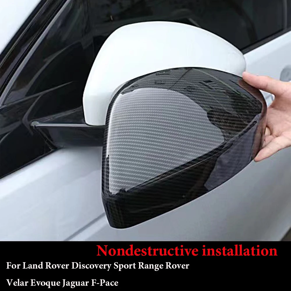 

New Car Accessories For Land Rover Discovery Sport Range Rover Velar Evoque For Jaguar F-Pace Rearview Rear View Mirror Cover
