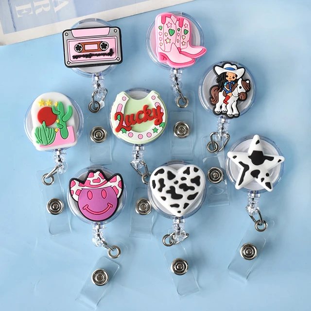 1PCS Cowgirl Hat Retractable Badge Reel Medical Worker Card Clip Doctor  Nurse ID Name Card Badge Holder Credential Holder - AliExpress