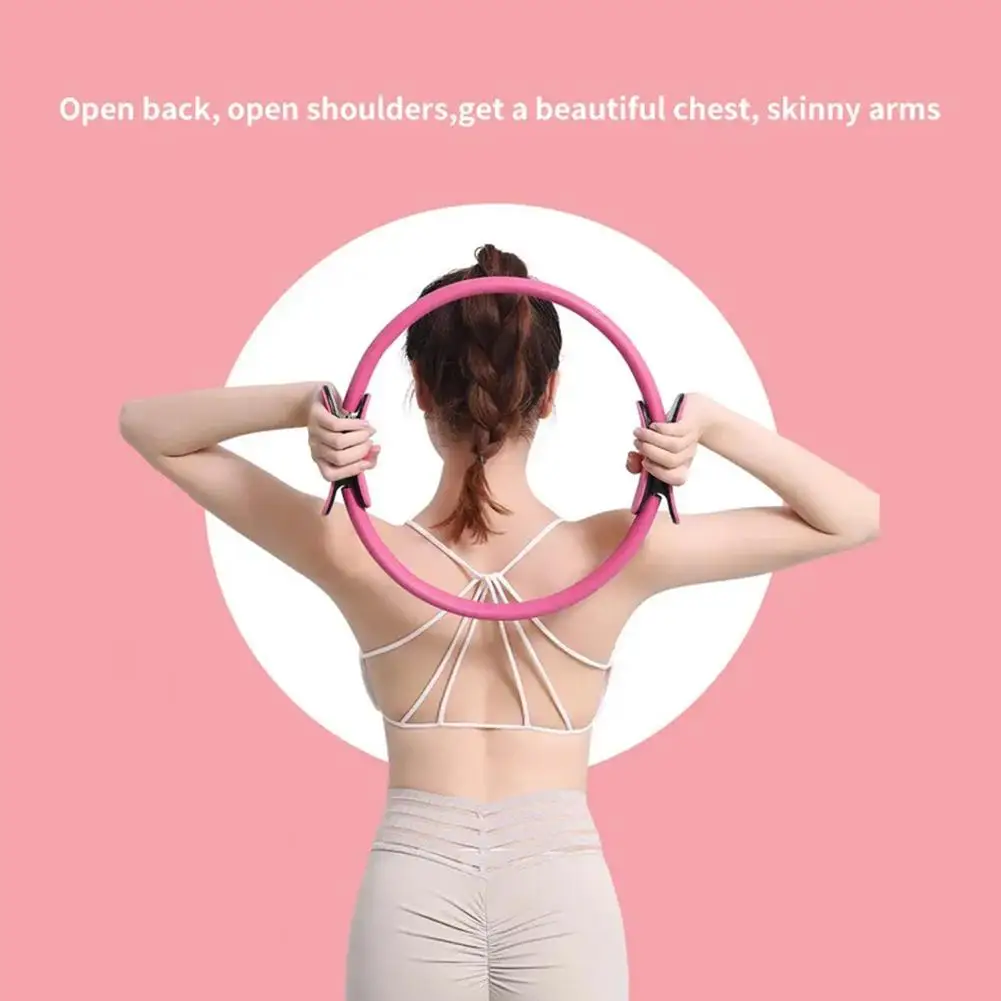 38cm Yoga Fitness Circle Magic Ladies Professional Home Training Circle Exercise Gym Pilates Muscle Exercise Accessories Y7t7 yoga circle,pilates ring