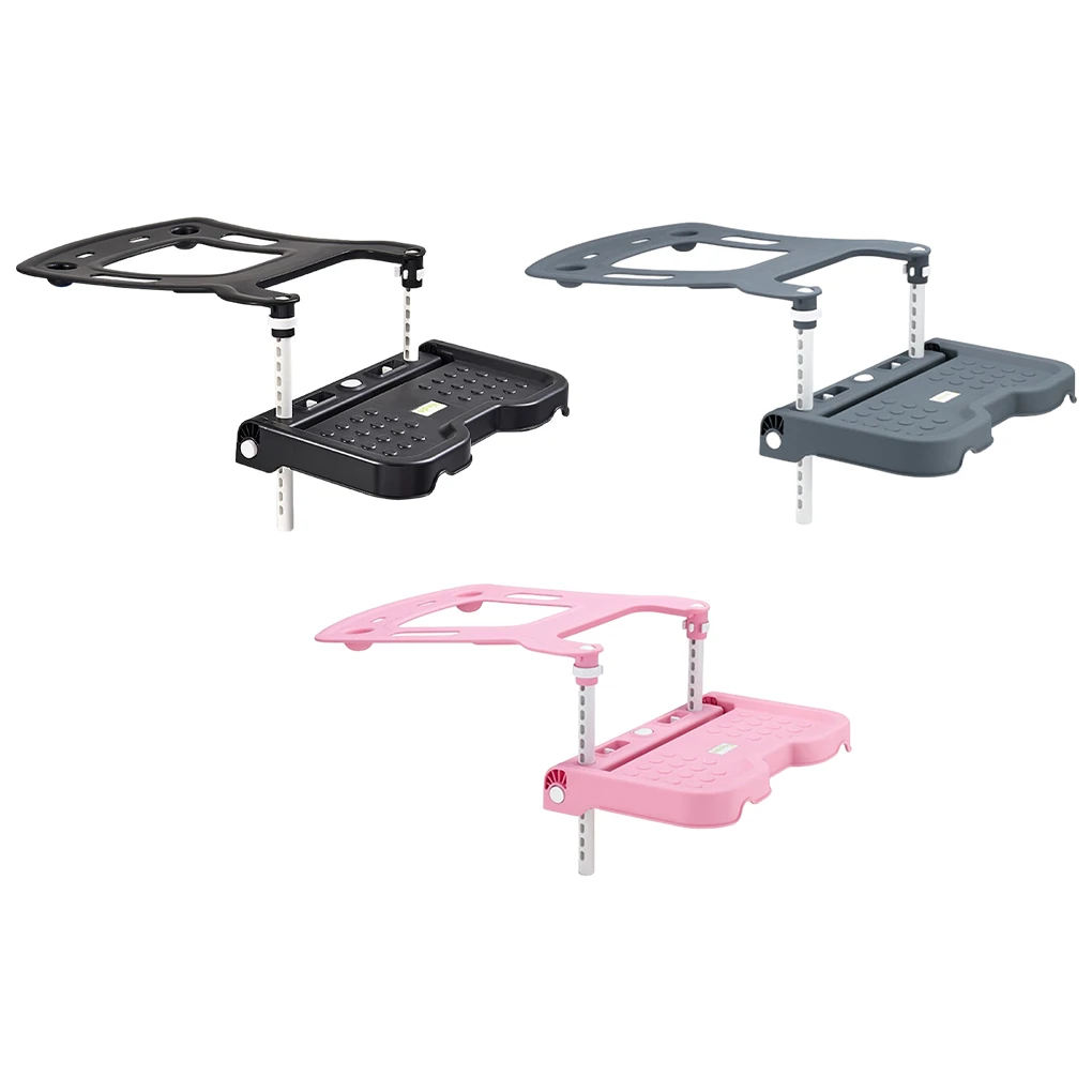 Wide Application Children Car Safety Seat Footrest Road Trips And Everyday Adjustable And Foldable pink