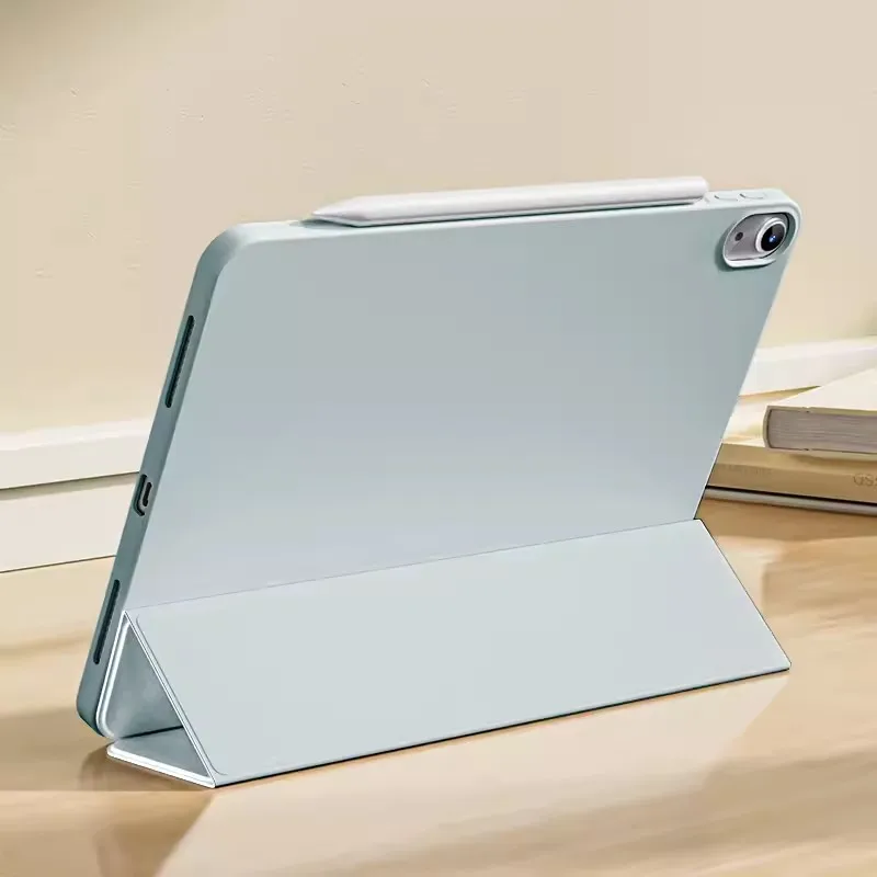 Enhanced Protective PU Shell Cover with Three-Fold Bracket