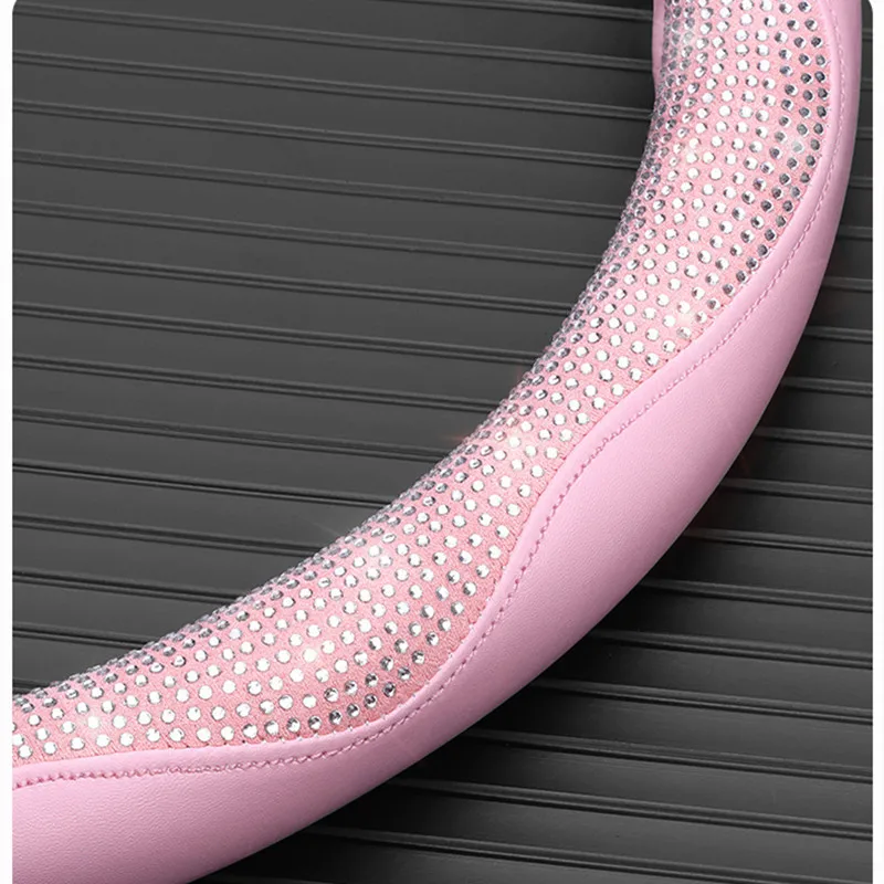 Sparkling Diamond Steering Wheel Cover 4