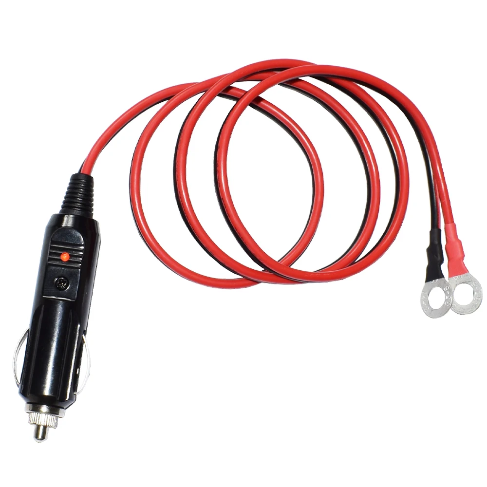 14AWG 15A Male Plug Cigarette Lighter Adapter Power Supply Cord with 3FT / 1m 6FT/2m 9FT/3M Cable Wire for Car Inverter