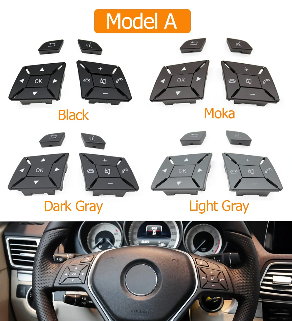 Car Steering Wheel Menu Control Switch Button Steering Wheel Switch For Mercedes Benz C E A GLK CLS Class W204 X204 W212 W218 W156 W176 W117 W172 W246