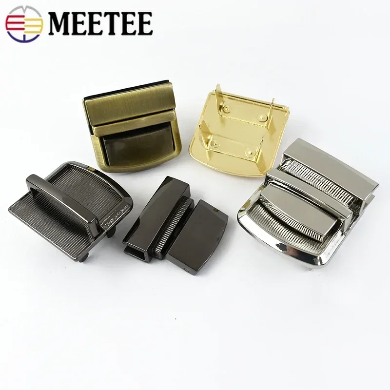 Metal Lock Buckle 1-5Pcs for Bag Women Handbag Closure Clasps Purse Snap Locks Buckles Repair Kit DIY Sewing Accessories