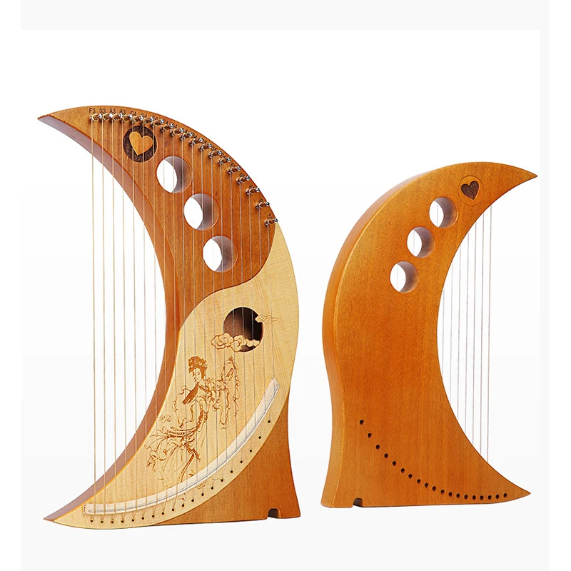 Lyre Harp 19 Strings Piano Harp High-quality Lyre 19 Strings Mahogany Musical Instrument With Spare