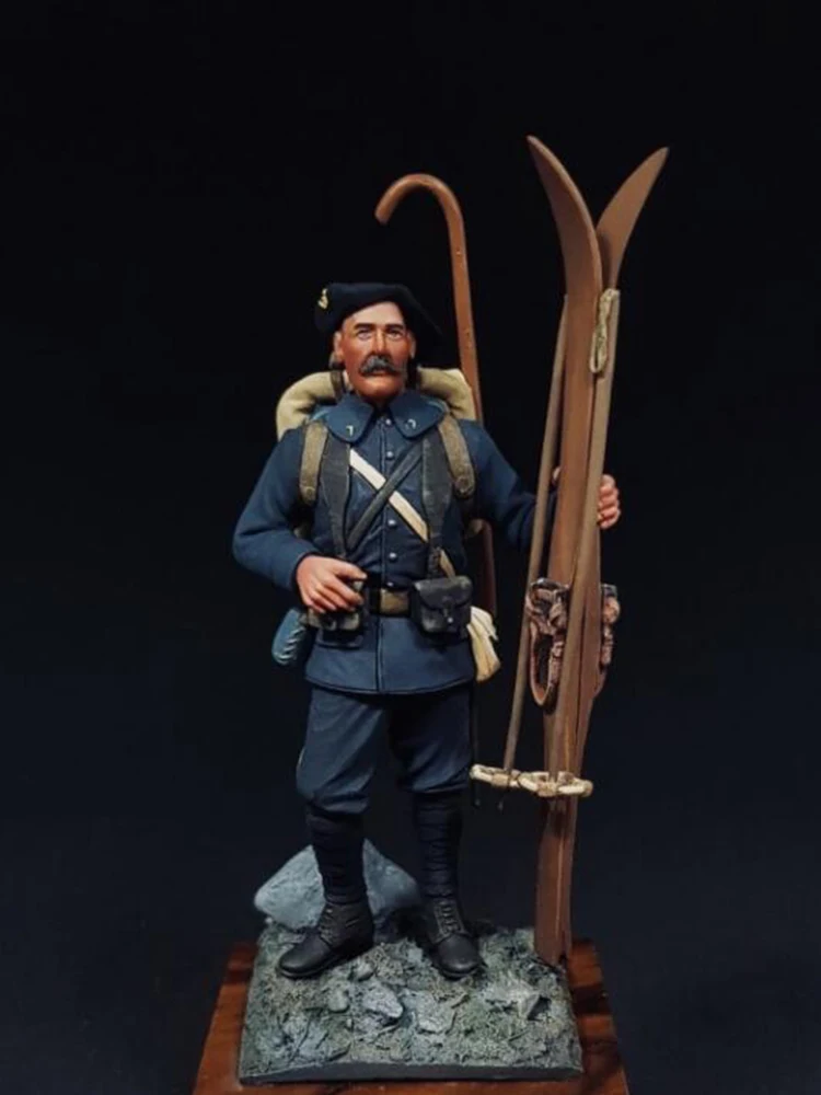 Unassambled alten Soldaten Offizier Stand Figur Harz Figur Miniatur Modell Kits unbemalt