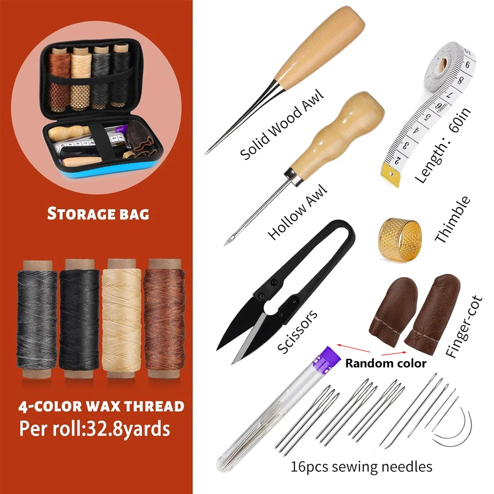leather repair kit tools set