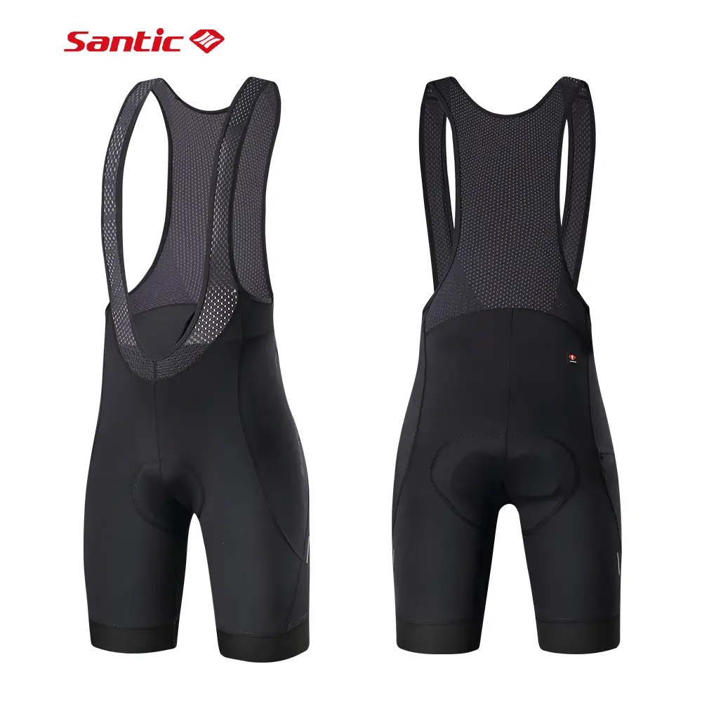 Santic Men’s Cycling Bib Shorts – 3D Padded Breathable Summer MTB & Road Bike Tights for Performance Riding