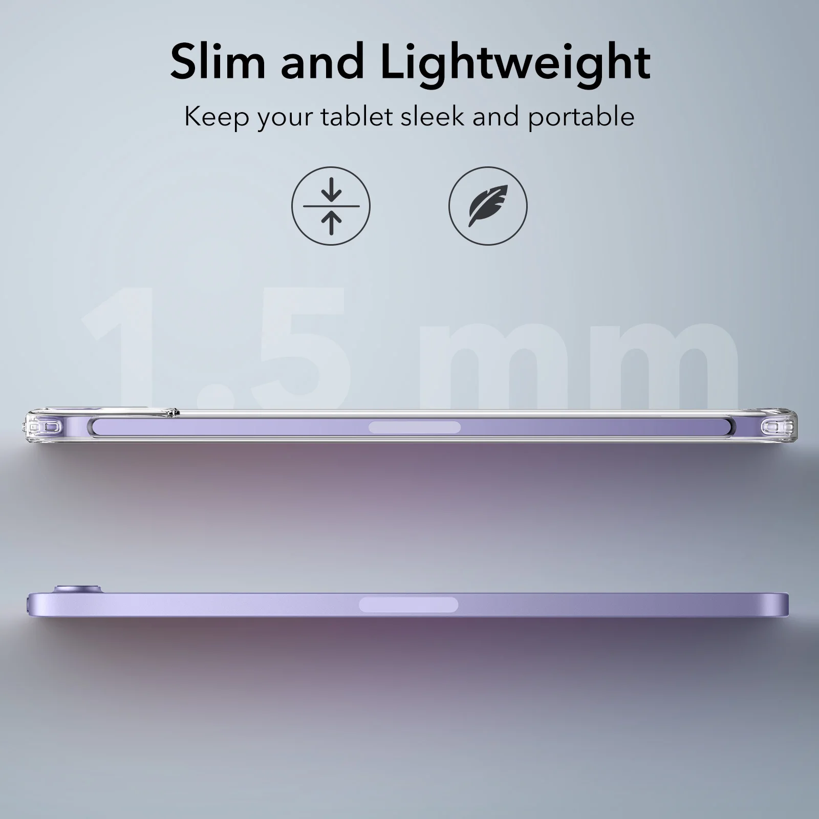 ESR for Mini 6 2021 Case Clear Hard Back for iPad 10 Case Crystal Smart Back Cover for New iPad Pro 12.9 2022 Protective Case