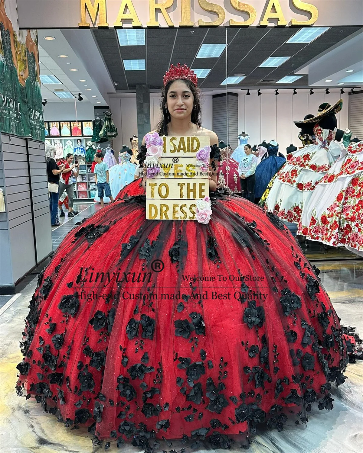 

Mexican Burgundy Quinceanera Dress Ball Gown 3D Floral Lace Applique Beads Corset Sweet 16 Dress Princess Vestidos De 15 Años