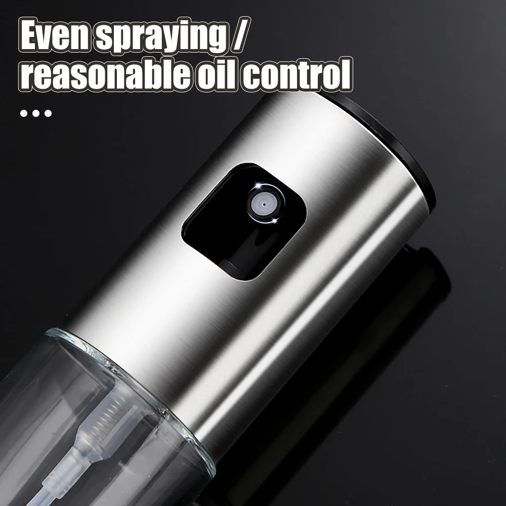 Press type oil spray can kitchen home air fryer olive oil spray artifact barbecue can quick oil spray dispenser