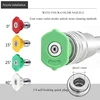 Car Wash Accessories High Pressure Water Gun Self-Locking Extension Rod Nozzle Extension Rod Stainless Steel Quick Connector 4