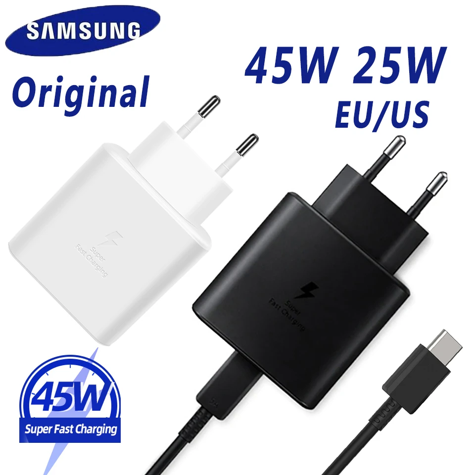 Samsung Charger Pd 45w 25w Type C Chargeur Super Fast Charging Cargador  Samsung Galaxy S22 S21 S20 Note 20 10 A71 A80 Tab S8 S7| | - AliExpress