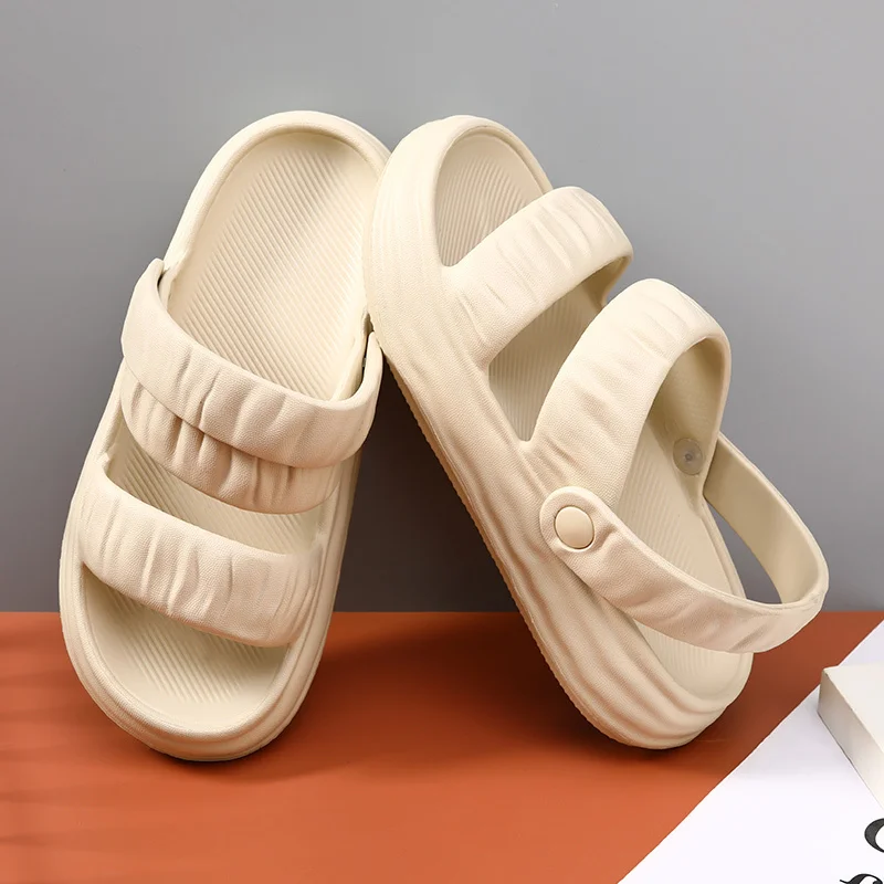 Damtofflor Mjukt skum Sliders Tofflor för inomhus utomhus Halkfria sommartofflor Halkfria sommartofflor_voghion.com