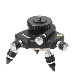 Enhanced Rotating Fine-Tuning Base for Laser Levels with Leveling Bubble and Adjustable Thread Mount (AT-2)