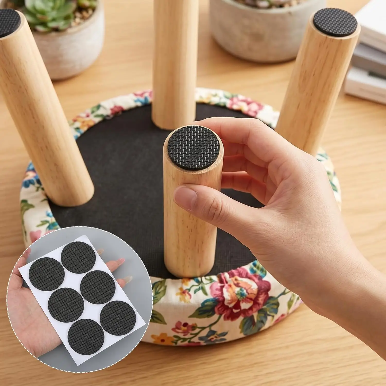 Self-Adhesive Non-Slip Furniture Leg Protectors - Anti-Scratch Pads for Chairs, Tables, and Sofas