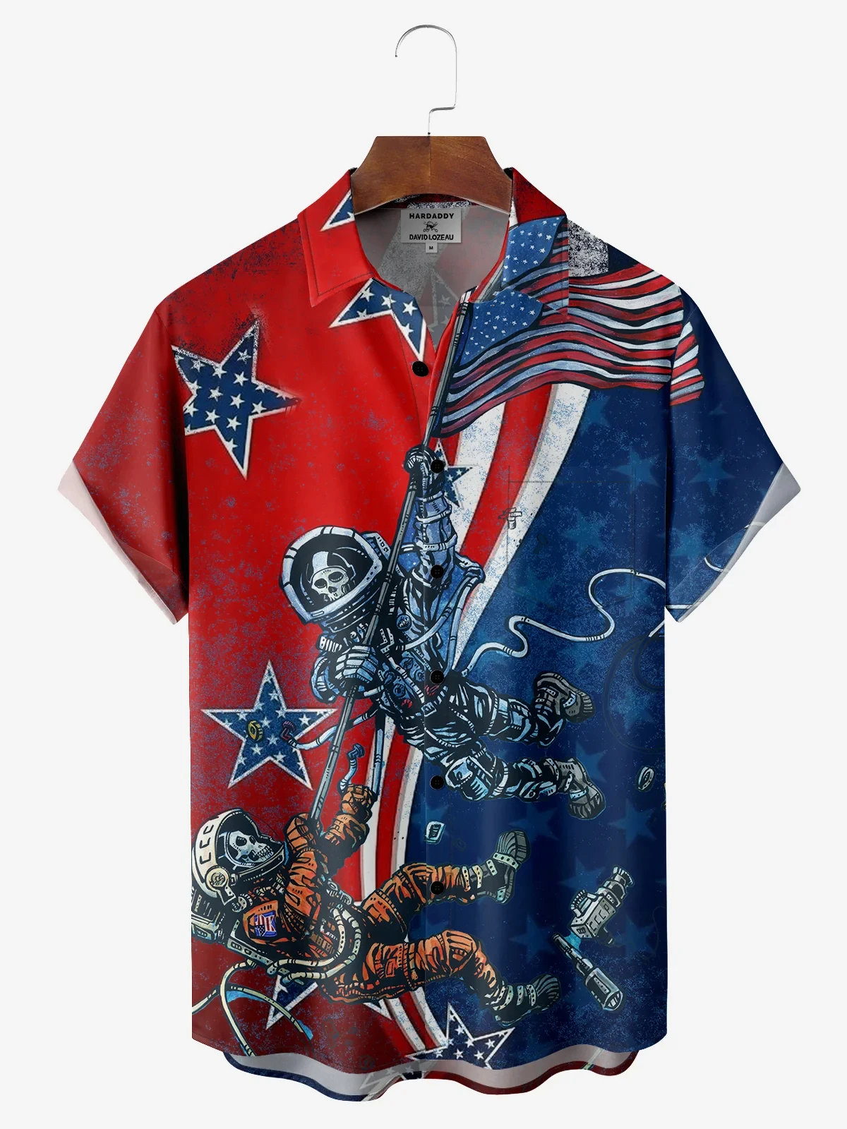 Hawaii Men's Shirt 3D Print National American Flag Short-sleeve Tops Summer Casual Men's Clothes Street fashion Shirts for boys 4