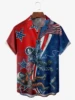 Hawaii Men's Shirt 3D Print National American Flag Short-sleeve Tops Summer Casual Men's Clothes Street fashion Shirts for boys 4