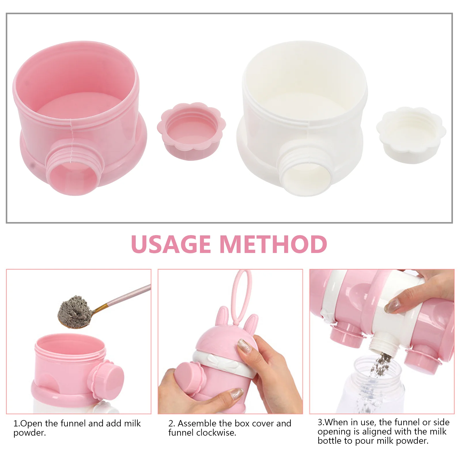 Milk Powder Formula Dispenser Food Container Storage Feeding Boxes Milk Powder Container Babies images - 6