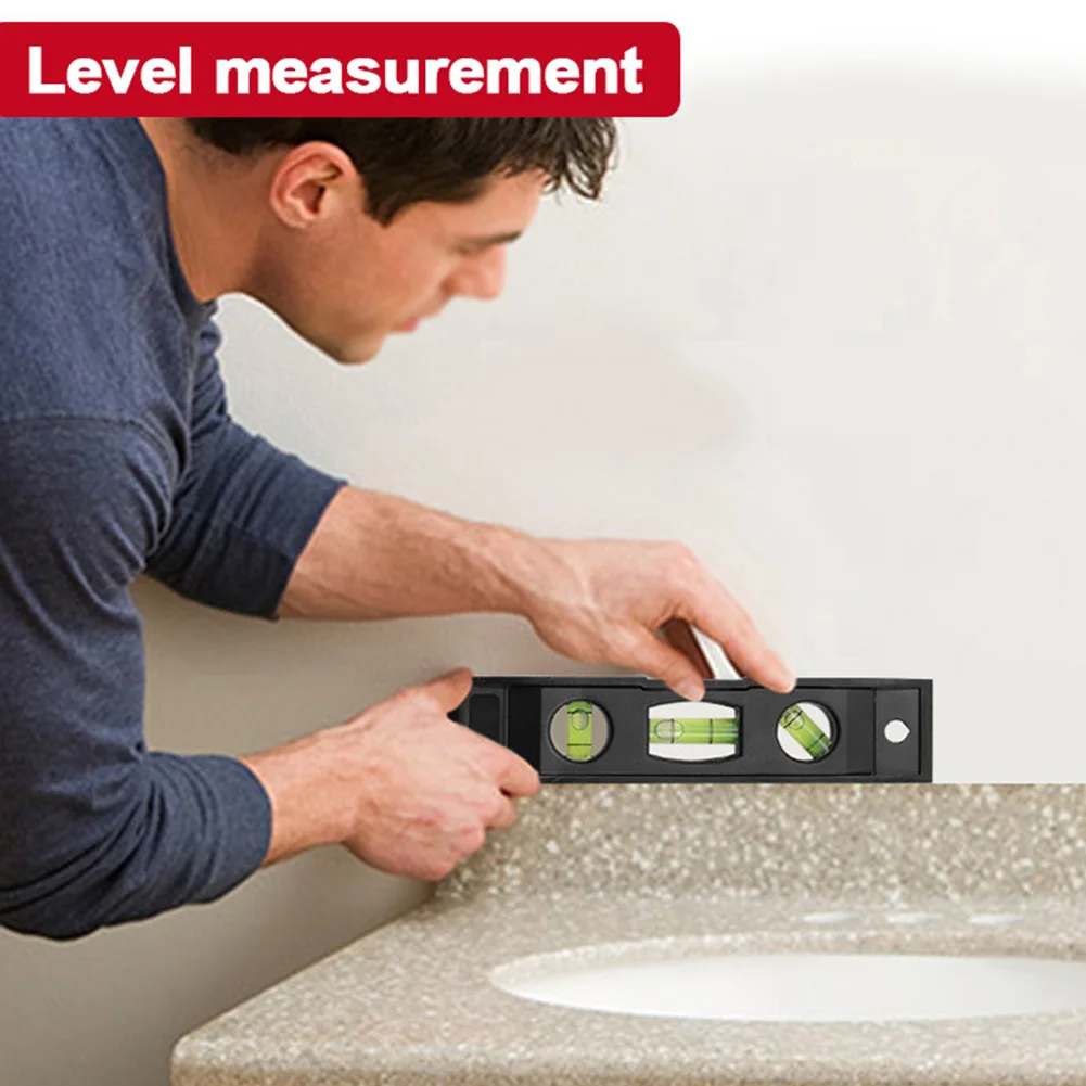 Magnetic Gradienter 3 Bubble Level Spirit Level Torpedo Flexible Measuring Ruler Measuring For Carpentry Tool spirit level magnetic level tool portable spirit level bubble level